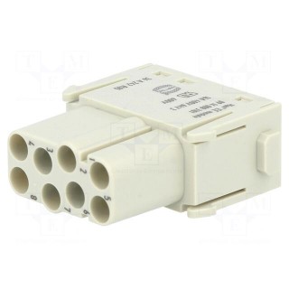 Connector: rectangular | module | female | Han Modular EE | PIN: 8
