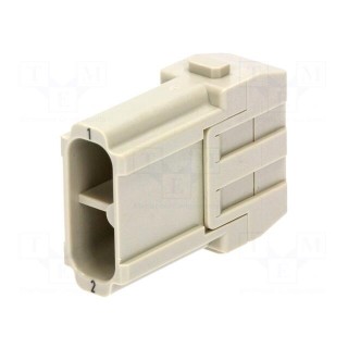Connector: rectangular | module | male | Han Modular 40A | PIN: 2 | 40A