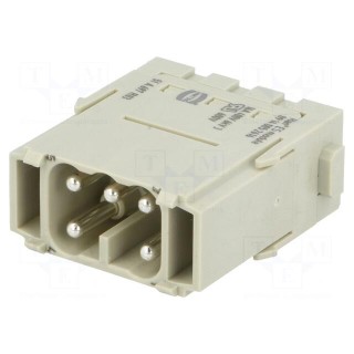 Connector: HDC | module | male | Han-Modular® | PIN: 5 | spring clamp