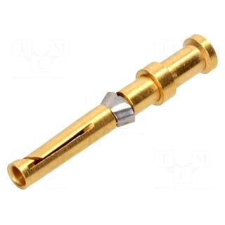 Contact | female | copper alloy | gold-plated | 0.75mm2 | 18AWG | 10A