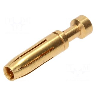 Contact | female | 1mm2 | 18AWG | Han E HMC | gold-plated | crimped | 16A