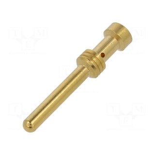 Contact | male | copper alloy | gold-plated | 1.5mm2 | Han E® | crimped