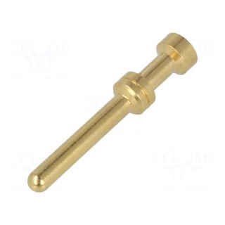 Contact | male | copper alloy | gold-plated | 1mm2 | Han E® | crimped
