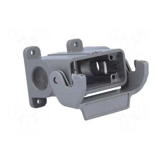 Enclosure: for Han connectors | Han A | size 10A | with latch | M20
