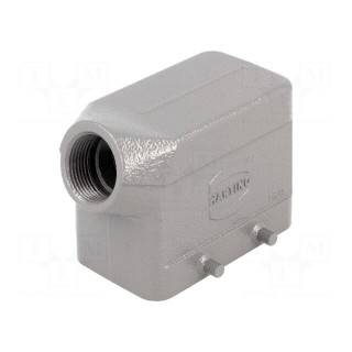 Enclosure: for Han connectors | Han | size 10B | for cable | angled