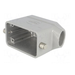 Enclosure: for Han connectors | Han | size 10B | for cable | angled