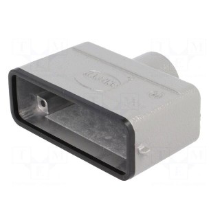 Enclosure: for Han connectors | Han | size 16A | for cable | straight