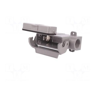 Enclosure: for Han connectors | Han | size 16A | with latch | PG16