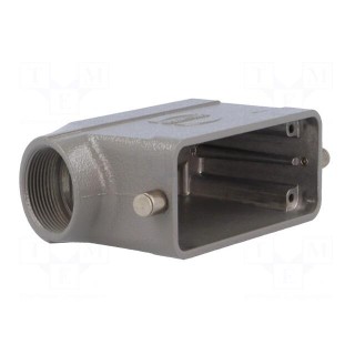 Enclosure: for Han connectors | Han | size 16B | for cable | angled