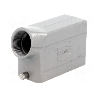 Enclosure: for Han connectors | Han | size 16B | for cable | angled