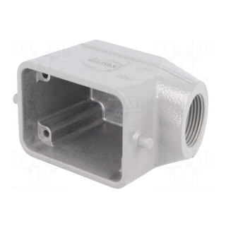 Enclosure: for Han connectors | Han | size 6B | for cable | for latch