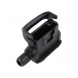Enclosure: for HDC connectors | Han-Eco® A | size 16A | with latch