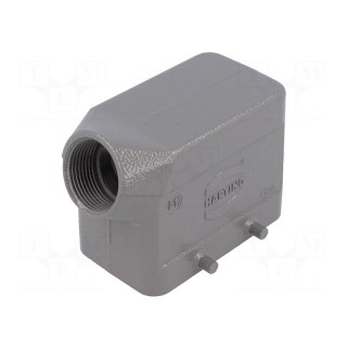 Enclosure: for HDC connectors | Han B | size 10B | for cable | angled