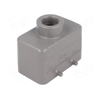 Enclosure: for HDC connectors | Han B | size 10B | for cable | M20