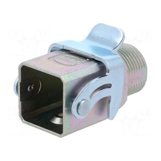 Enclosure: for HDC connectors | Han® A,Han® EMC | size 3A | PG13,5