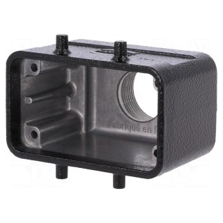 Enclosure: for HDC connectors | Han | size 10B | for cable | straight