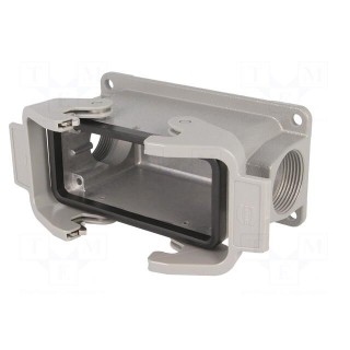 Enclosure: for rectangular connectors | Han | size 16B | PG21 | IP65