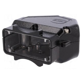 Enclosure: for HDC connectors | Han | size 16B | for cable | angled