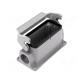 Enclosure: for rectangular connectors | Han | size 16B | with latch