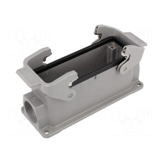 Enclosure: for rectangular connectors | Han | size 24B | PG21 | IP65