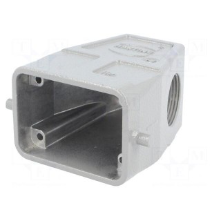 Enclosure: for HDC connectors | Han B | size 6B | for cable | high