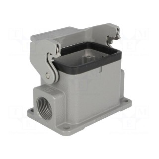 Enclosure: for HDC connectors | Han® B | size 6B | with latch | M20