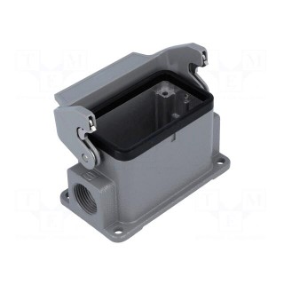 Enclosure: for rectangular connectors | Han | size 10B | with latch