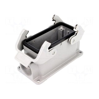 Enclosure: for rectangular connectors | Han | size 16B | closed