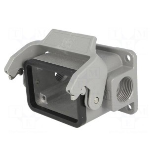 Enclosure: for rectangular connectors | Han | size 6B | with latch