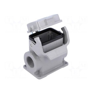 Enclosure: for HDC connectors | Han® B | size 6B | with latch | M25