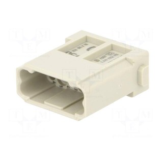 Connector: HDC | module | male | Han-Modular® | PIN: 12 | w/o contacts