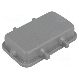 Protection cover | Han | size 10B | for double latch | thermoplastic