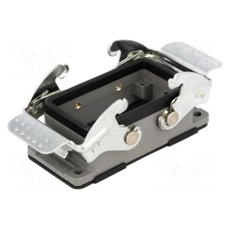 Enclosure: for HDC connectors | size 10B | with double latch