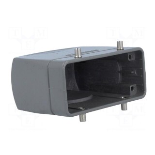 Enclosure: for HDC connectors | size 16B | for cable | high | metal