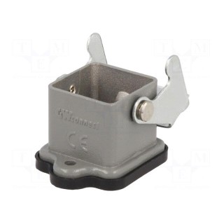 Enclosure: for HDC connectors | size 3A | with latch | straight