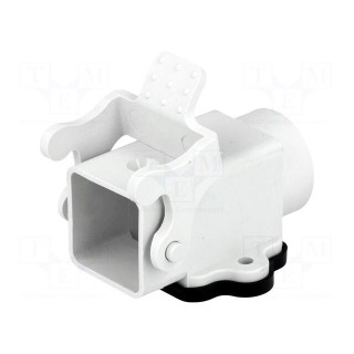 Enclosure: for HDC connectors | size 3A | with latch | straight