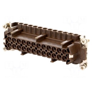 Connector: HDC | female | 180 °C | 24+PE | size 104.27 | hot condition