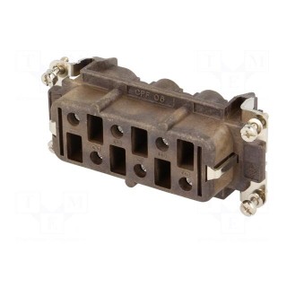 Connector: HDC | female | 180 °C | PIN: 6 | size 77.27 | hot condition