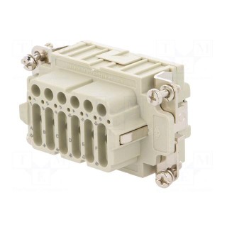 Connector: HDC | female | CDS | PIN: 18 | 18+PE | size 57.27 | 10A | 400V