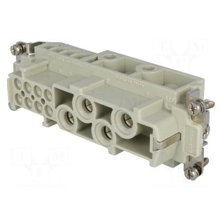 Connector: HDC | contact insert | female | CX | PIN: 4 | 4+PE | 80A | 600V