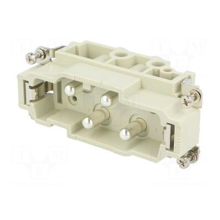 Connector: HDC | contact insert | male | CX | PIN: 4 | 4+PE | size 77.27