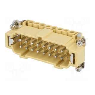 Connector: rectangular | male | JEI | PIN: 16 | 16+PE | size 77.27 | 16A