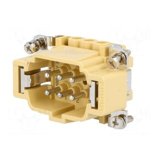 Connector: rectangular | male | JEI | PIN: 6 | 6+PE | size 44.27 | 16A