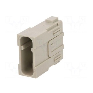 Connector: HDC | module | male | MIXO | PIN: 3 | w/o contacts | 40A | 690V