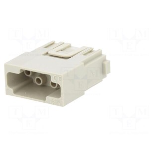 Connector: HDC | module | male | MIXO | PIN: 6 | w/o contacts | 16A | 500V
