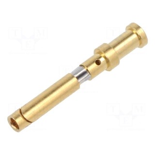 Contact | female | copper alloy | gold-plated | 1mm2 | 18AWG | CD | 10A