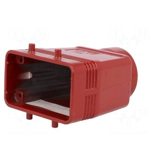 Enclosure: for HDC connectors | 180 °C | size 57.27 | high | M32 | red