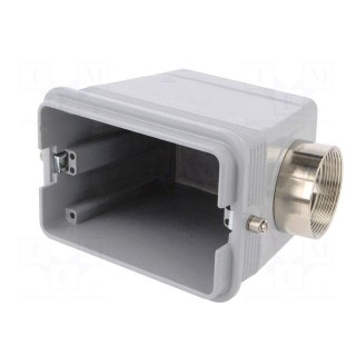 Enclosure: for HDC connectors | C-TYPE | size 104.62 | PG36 | angled