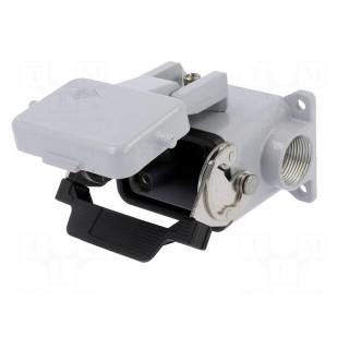 Enclosure: for HDC connectors | C-TYPE | size 44.27 | with cover