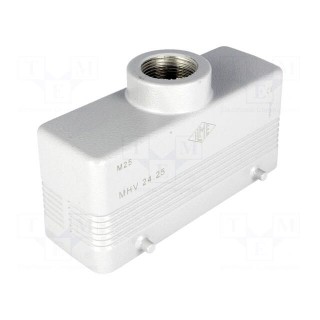 Enclosure: for HDC connectors | size 104.27 | IP66 | M25 | for cable